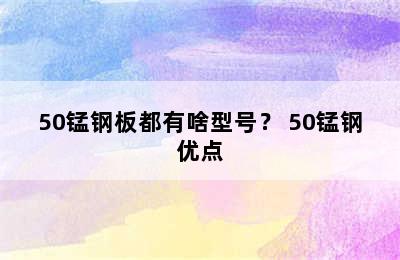 50锰钢板都有啥型号？ 50锰钢优点